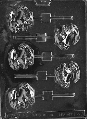 Hopping Bunny Lolly Chocolate Mold - LPE034