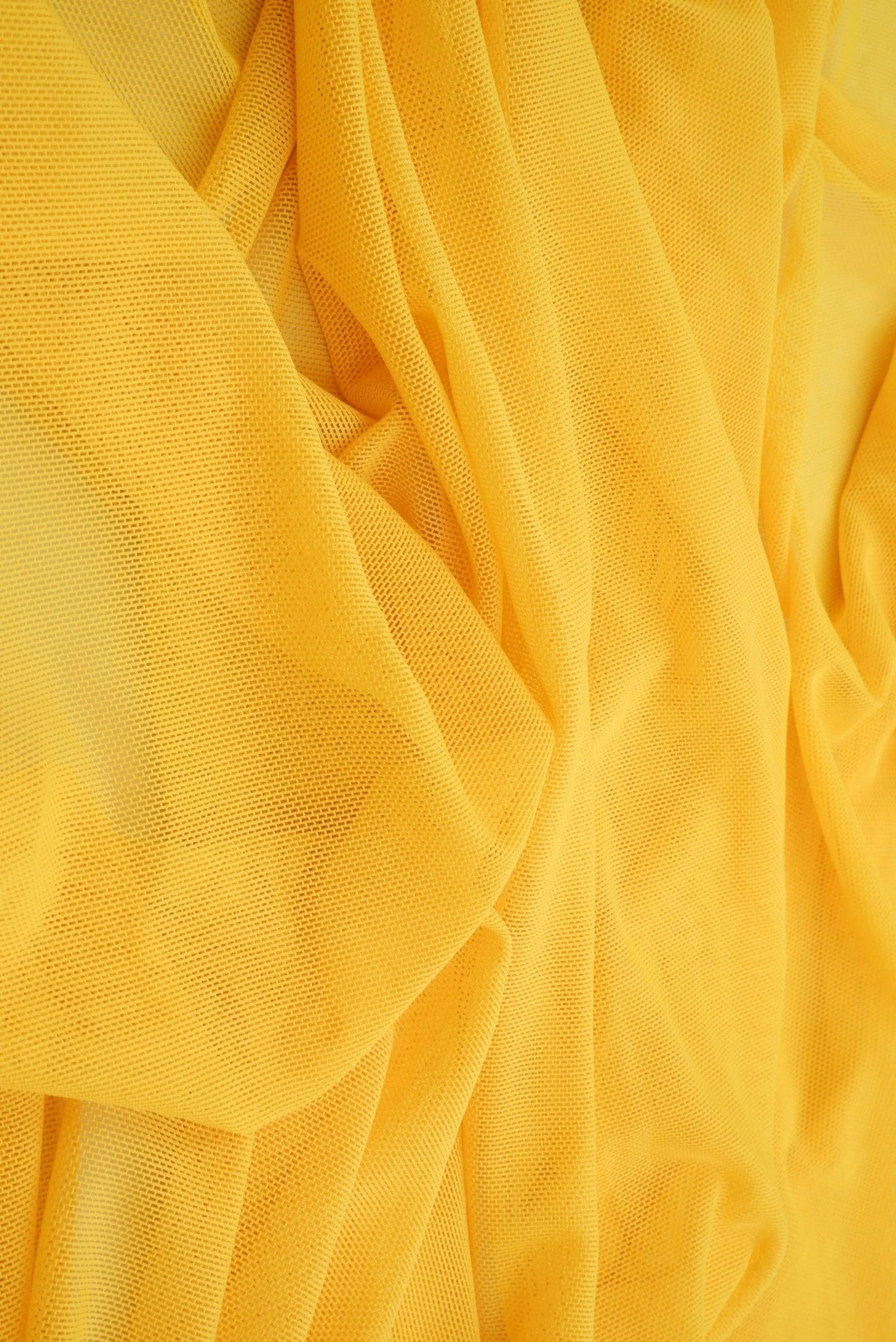 1 Yard Polyester Spandex Mesh Fabric Solid Color Soft Lightweight Stretch 58/60" Width