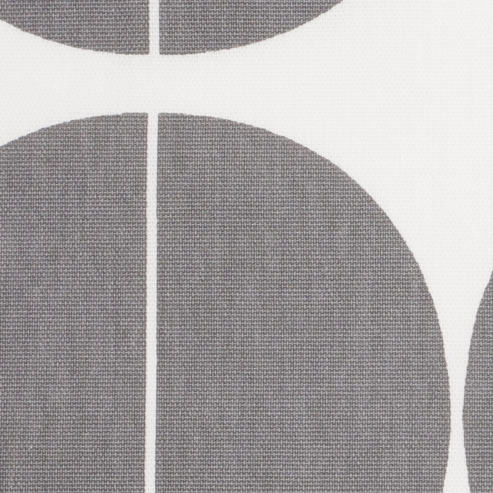 Swedish Gray/White Woven Cotton Print
