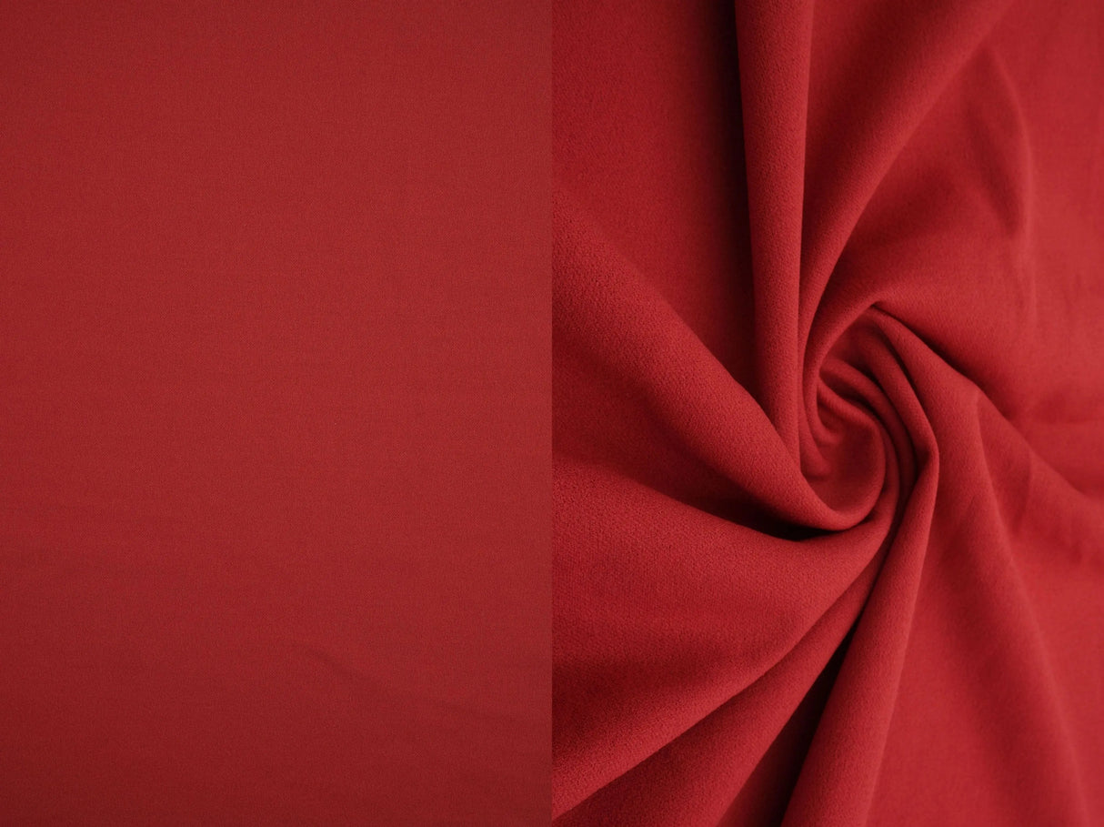 1 Yard Solid Techno Crepe Fabric, Heavy Stretch 58/60" Wide for Apparel