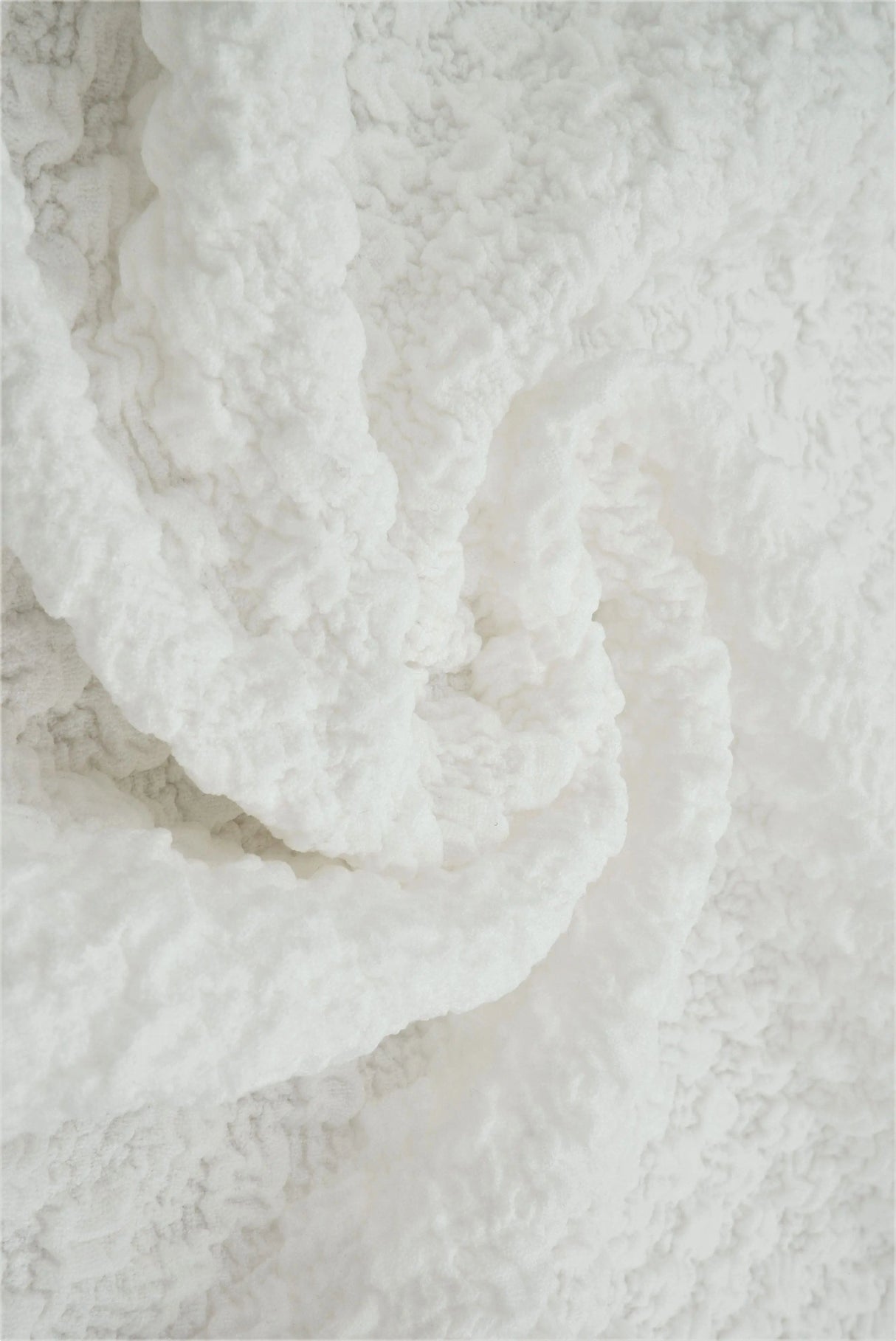 1 Yard Cauliflower Jacquard Knit Fabric 280 GSM, 59/60'' Wide Polyester Spandex Blend