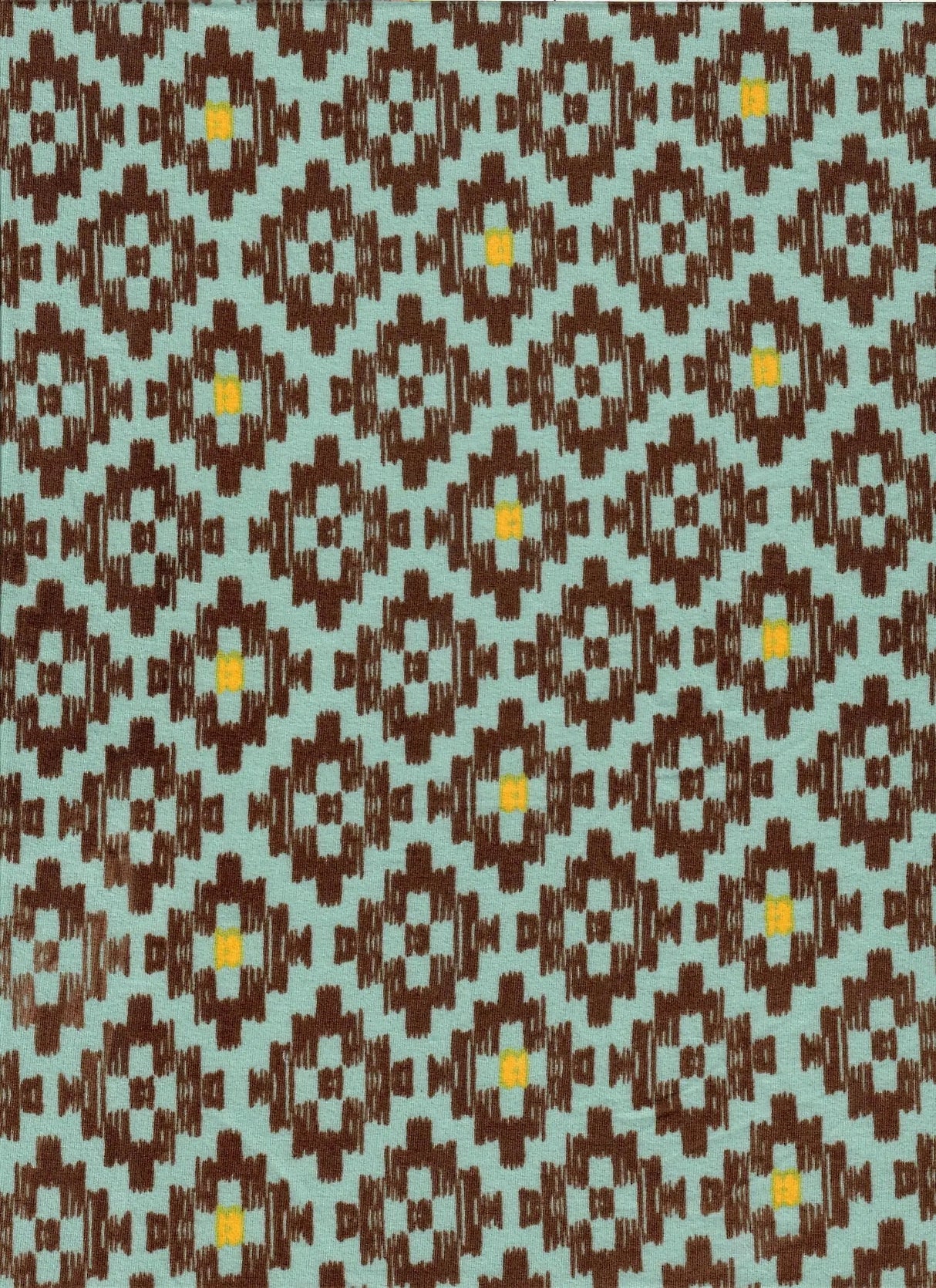 Geo Tribal Print Brushed DTY Knit Fabric 58/60" Wide Soft Stretch Material