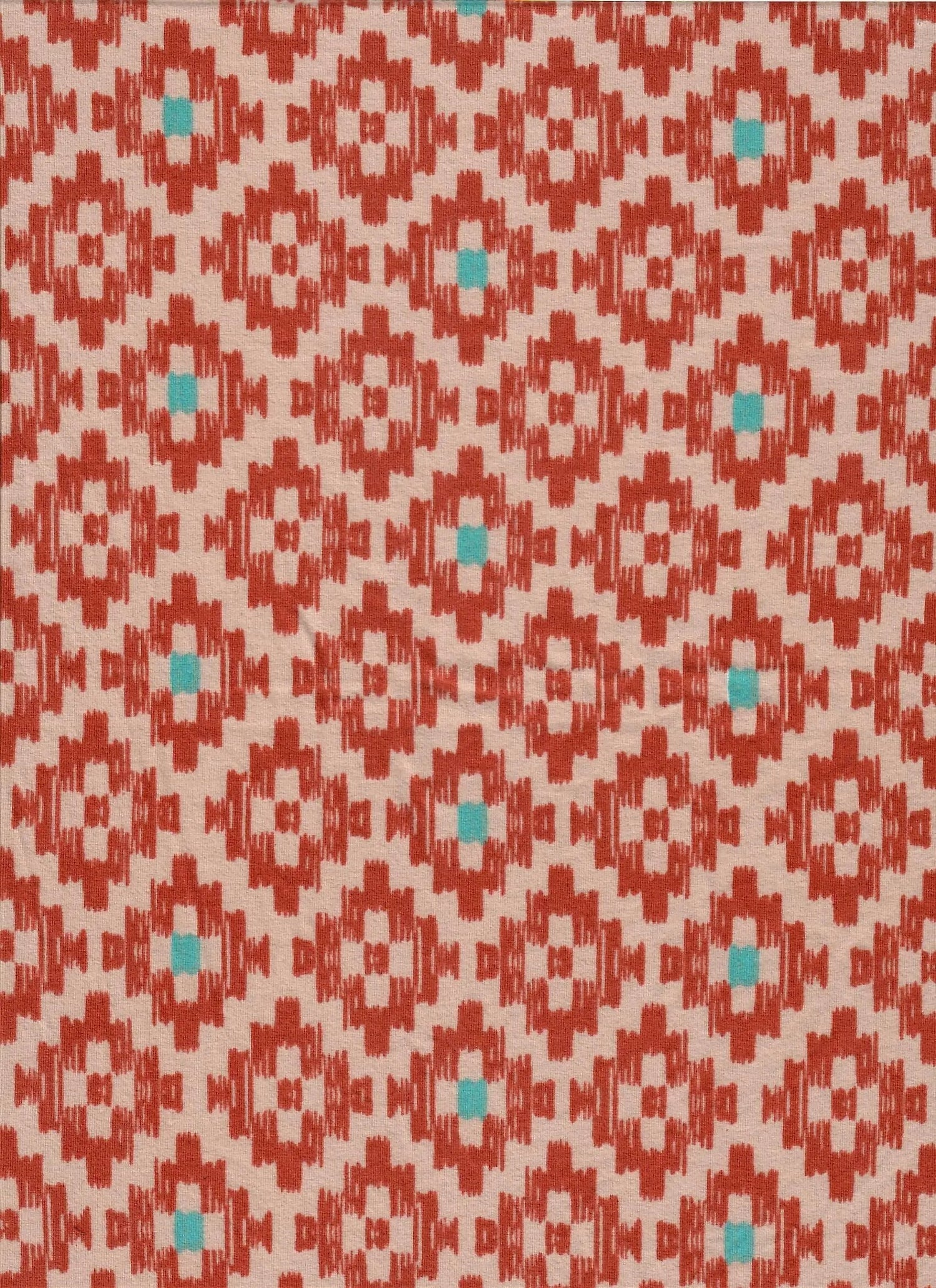 1 Yard Brushed DTY Geo Tribal Print Fabric 170 GSM Polyester Spandex Blend 58/60" Width