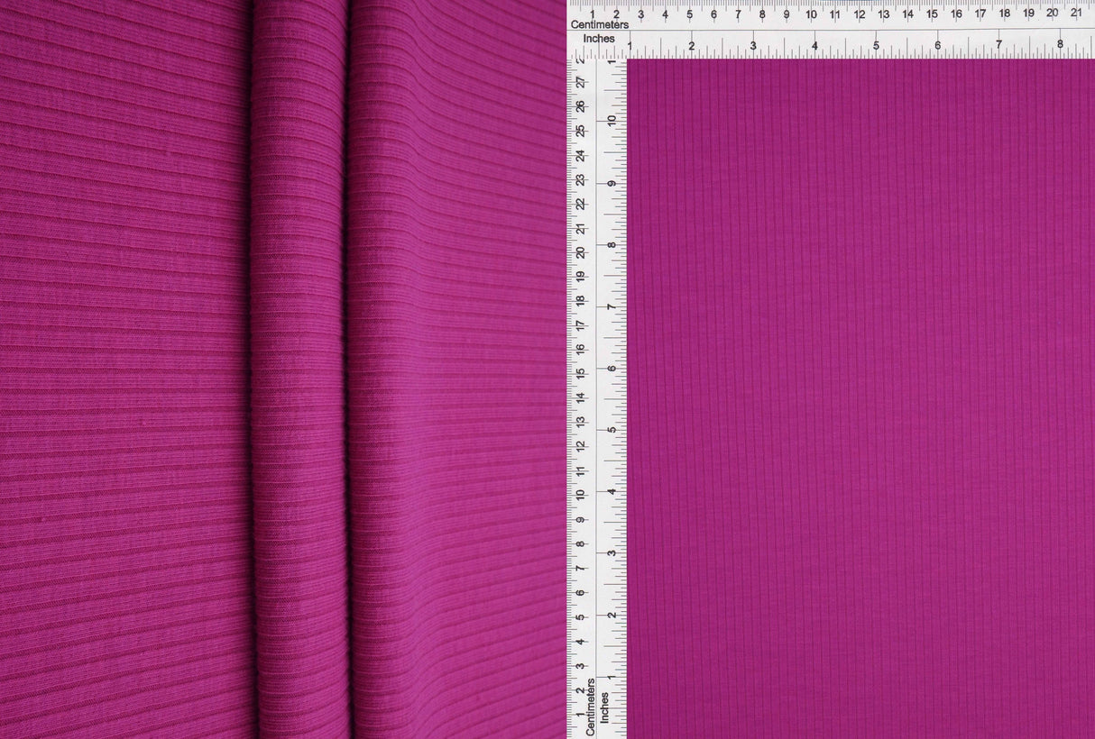 Rib Knit Fabric Thick Cozy