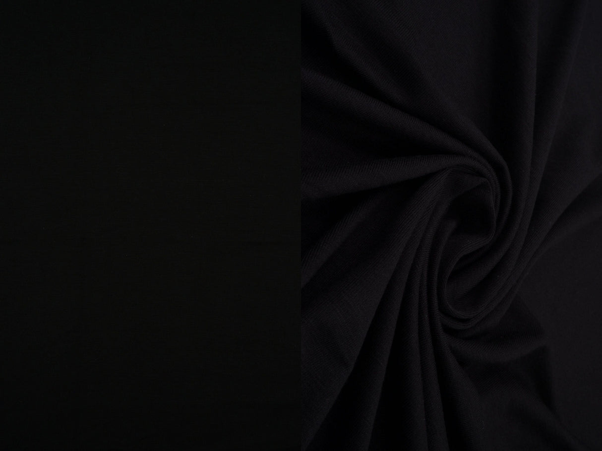 Rayon Spandex Jersey Knit Black