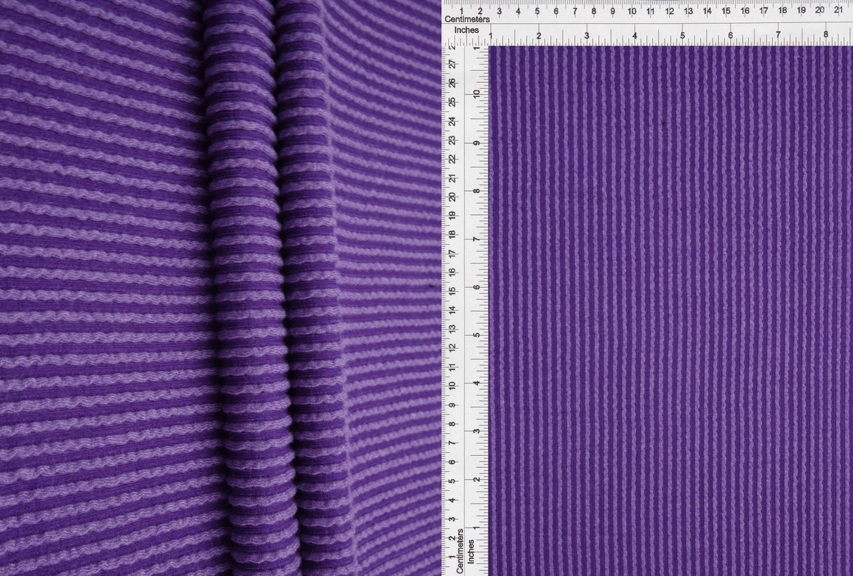 Knit Jacquard Rib Fabric 1 Yard Soft Stretch Textured Knit 52" Wide