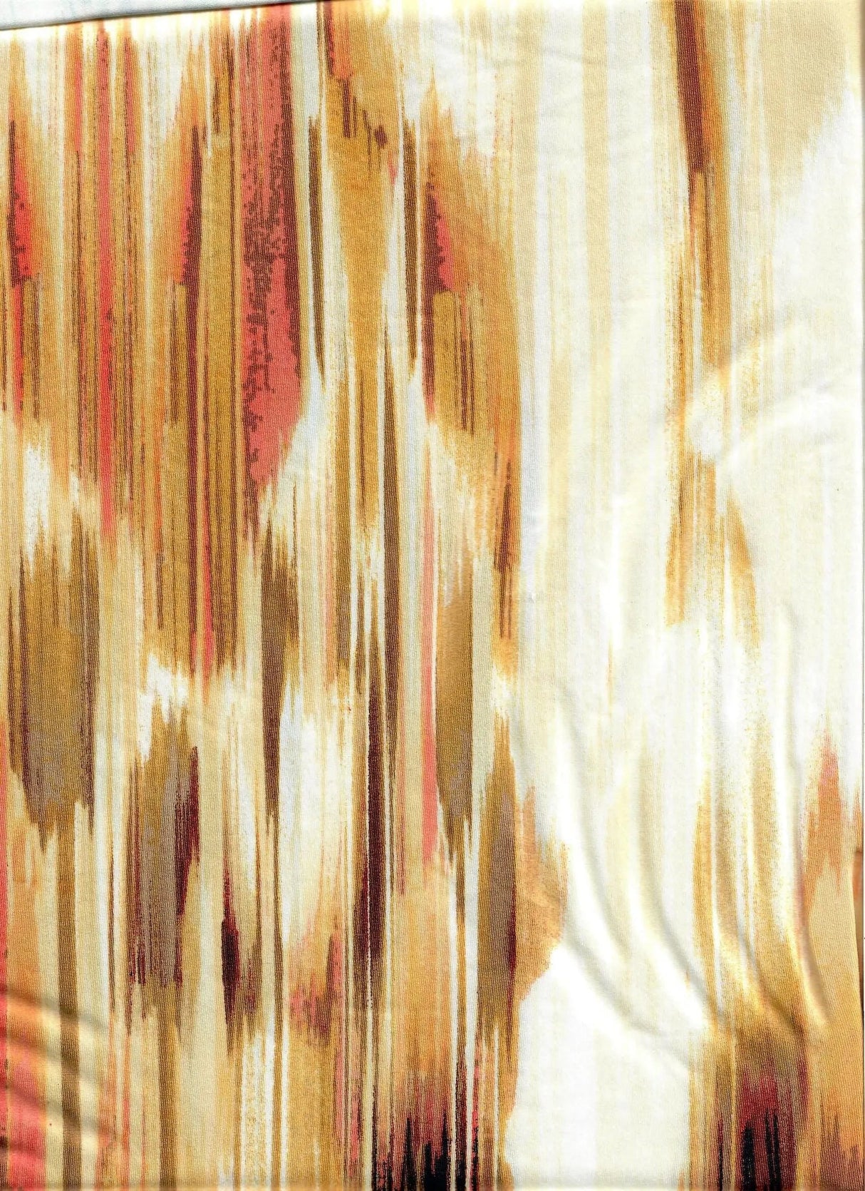 1 Yard DTY Abstract Print Knit Fabric, 58/60'' Wide Polyester Spandex Blend