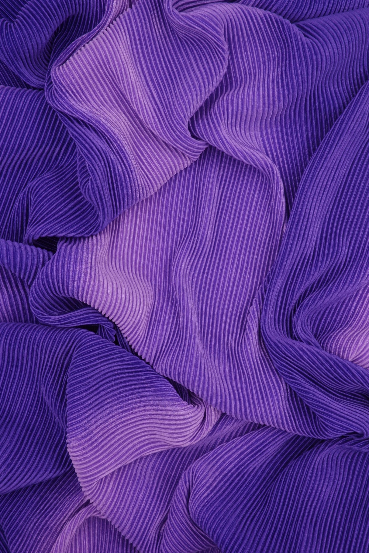 Pleated Ombre Interlock Knit Fabric