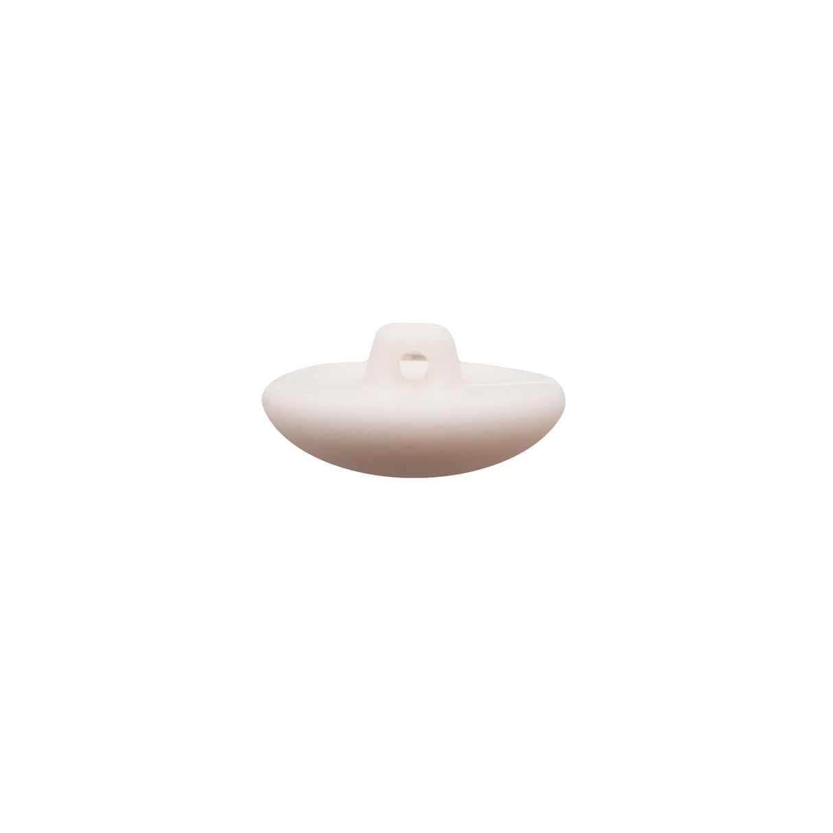 Italian White Nylon Shank Back Button - 32L/20mm