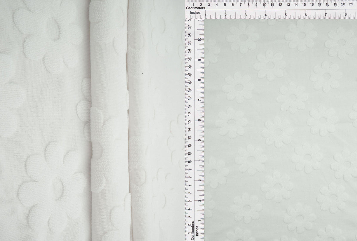 Daisy Floral Jacquard Knit Fabric