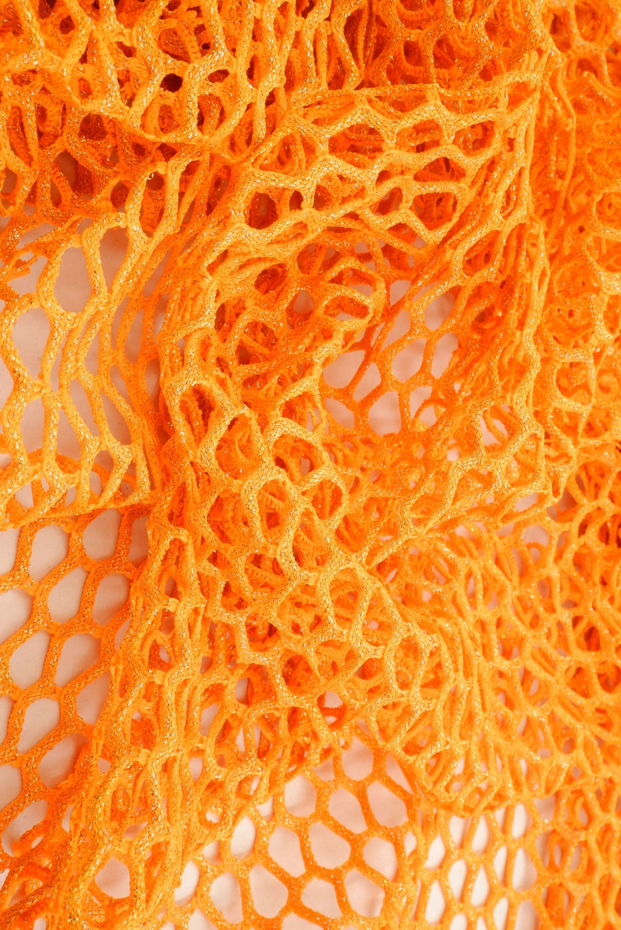 Lurex Fishnet Mesh Stretch Fabric