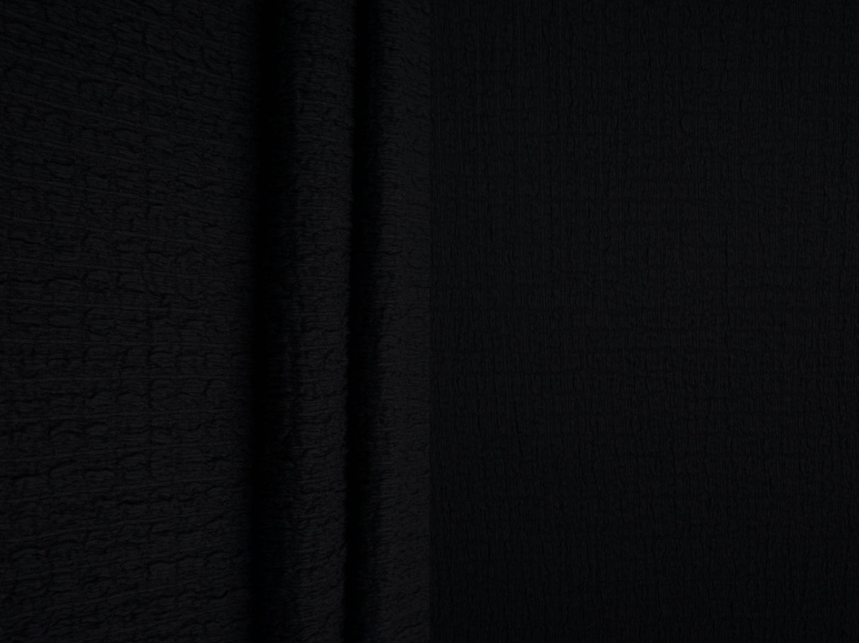 Waffle Crepe Solid Knit Fabric