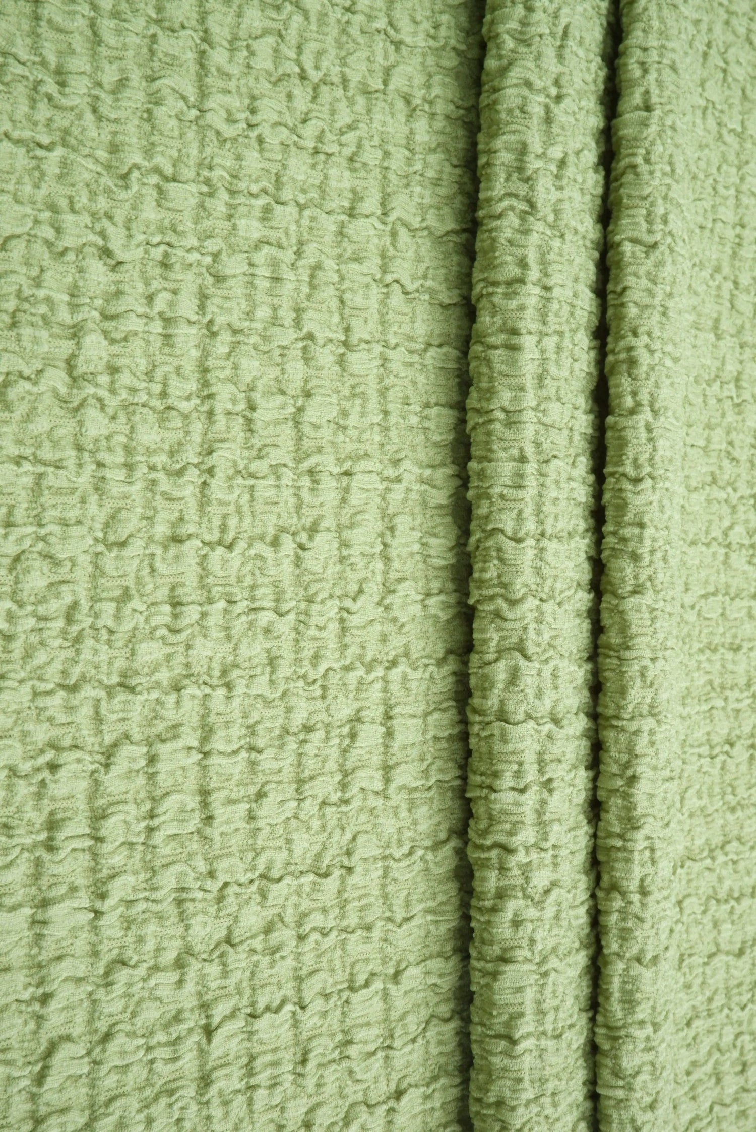 Waffle Crepe Woven Fabric, Stretch Textured Home Decor Material 58/59" Wide
