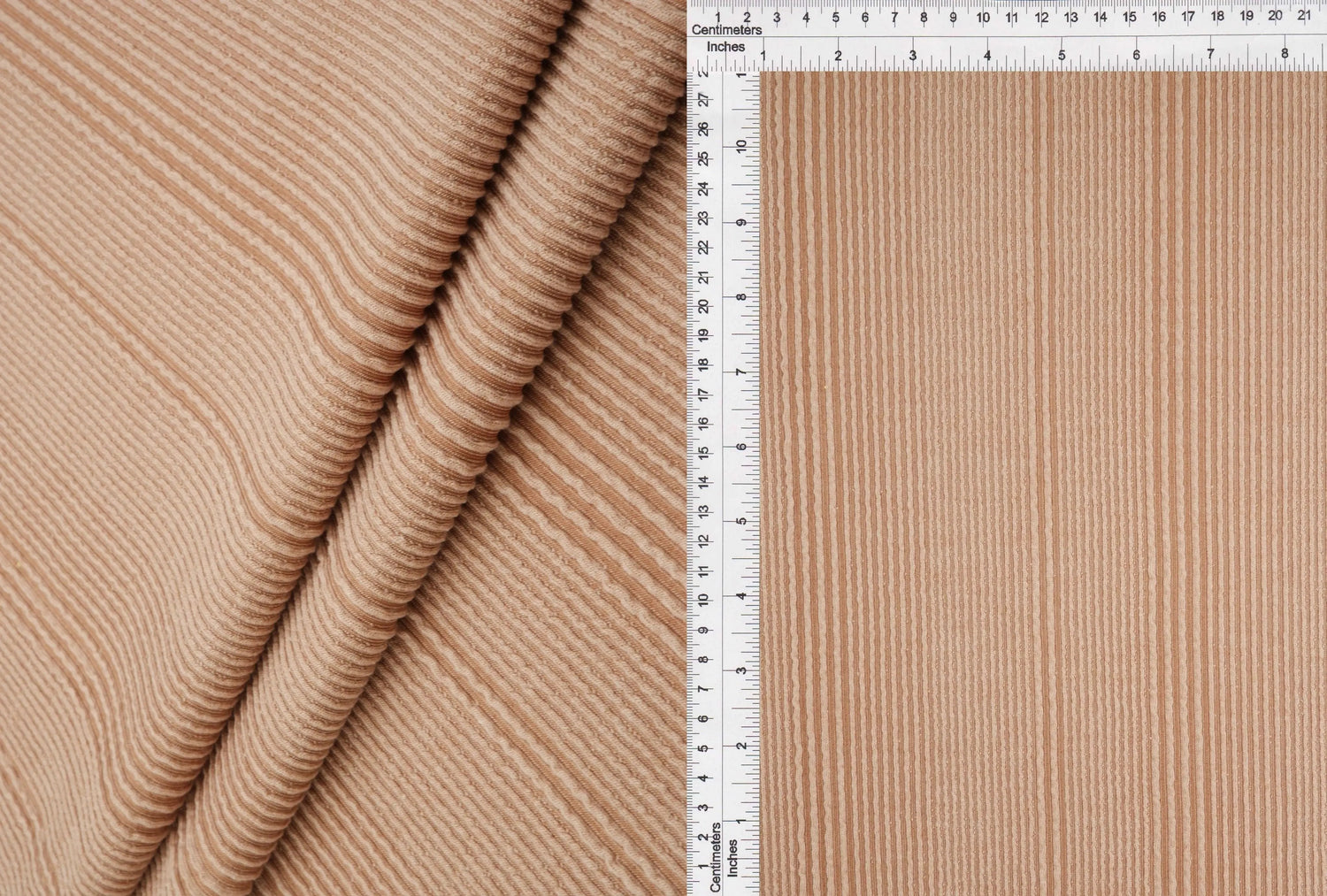 1 Yard Variegated Jacquard Rib Knit Fabric Soft Stretch Polyester Rayon Blend 52/54 Inches Wide