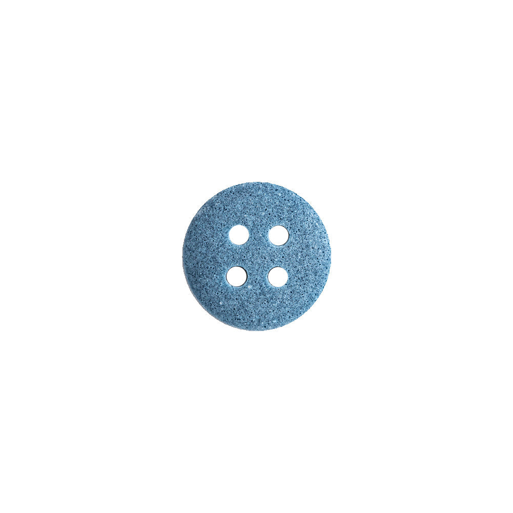 Rimmed Blue 4-Hole Button - 18L/11.5mm