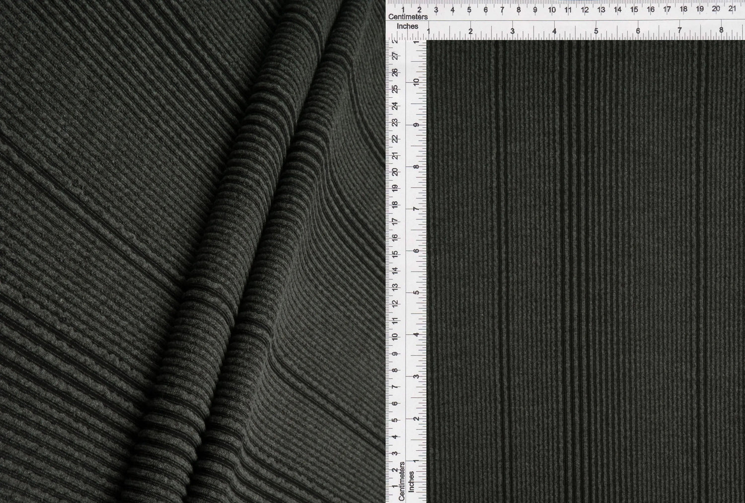 1 Yard Variegated Jacquard Rib Fabric 230 GSM Polyester Rayon Spandex Blend 52/54" Width
