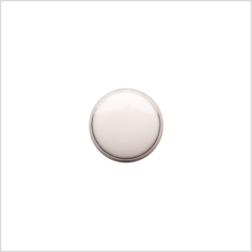 Italian White Shank Back Button - 17L/10.5mm