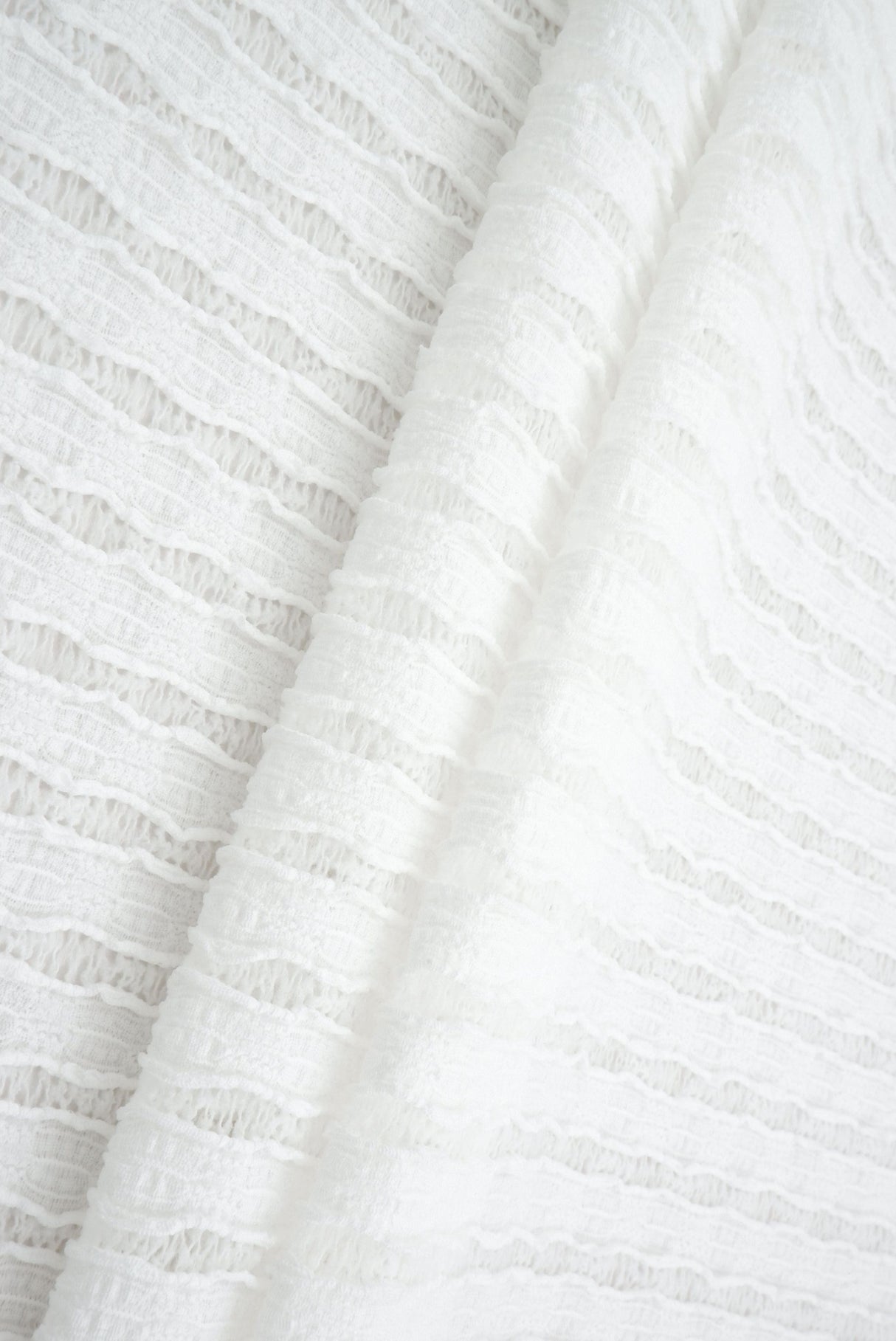 Stripe Lace Stretch Fabric