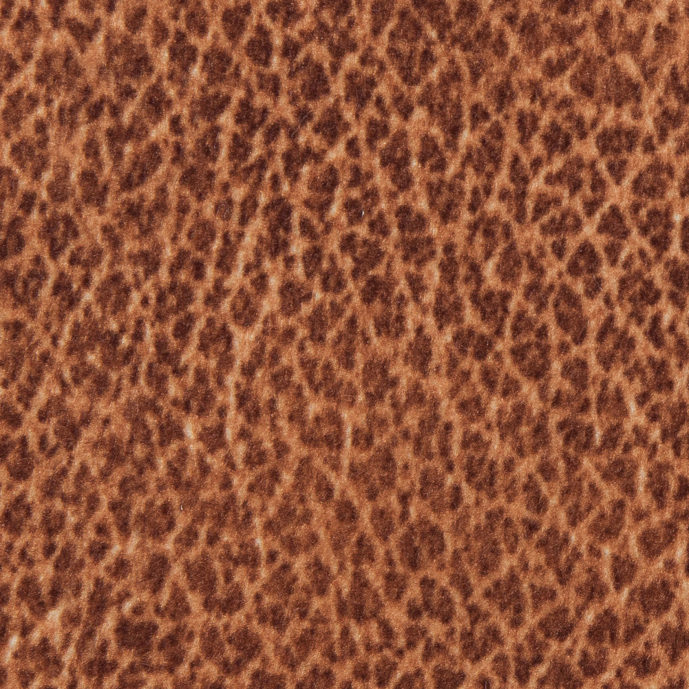 Faux Buffalo Leather Printed Micro-Polyester and Cotton Blend