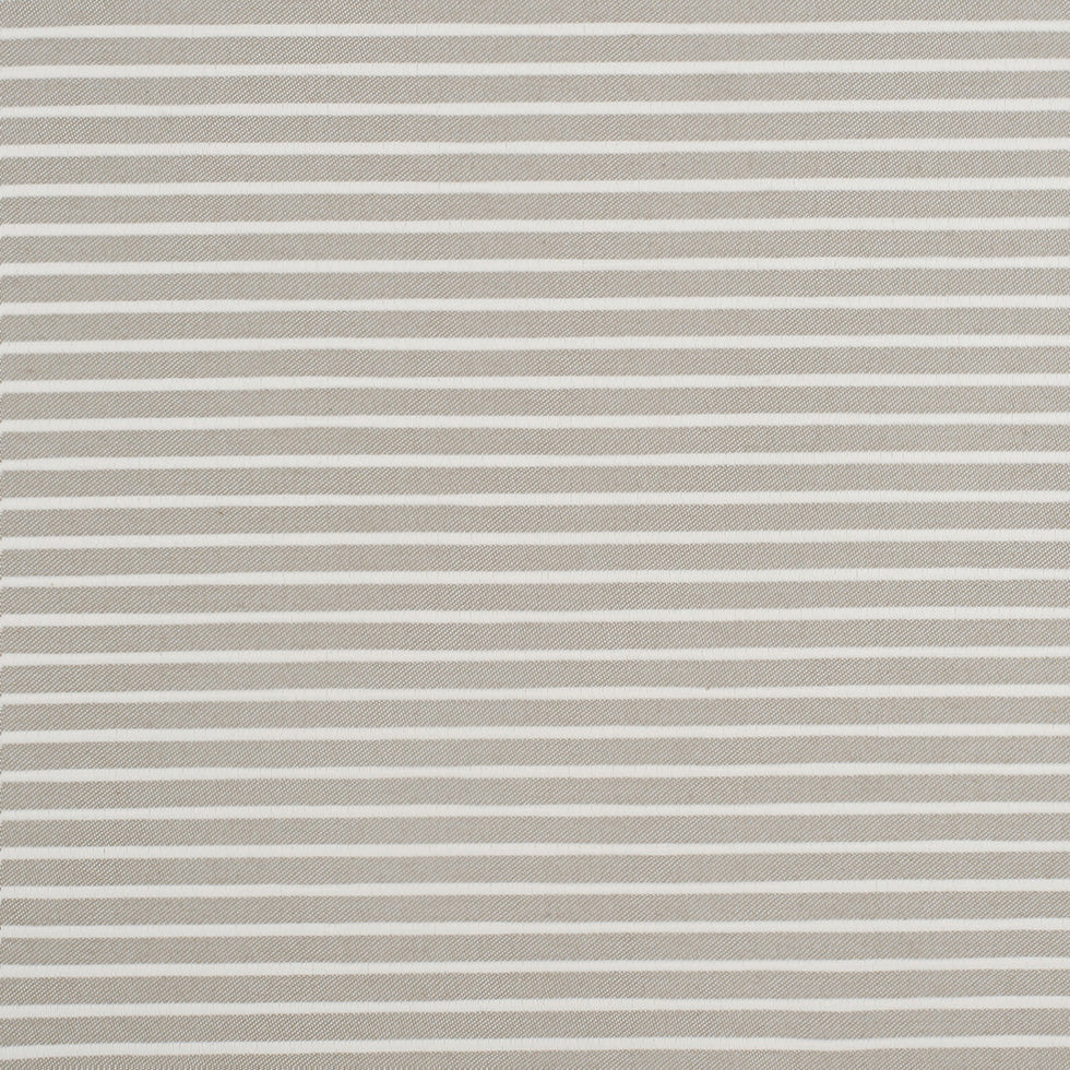 Spanish Beige/White Striped Polyester Blended Woven