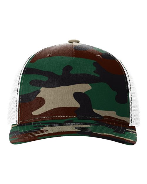 Richardson Printed Five-Panel Trucker Cap