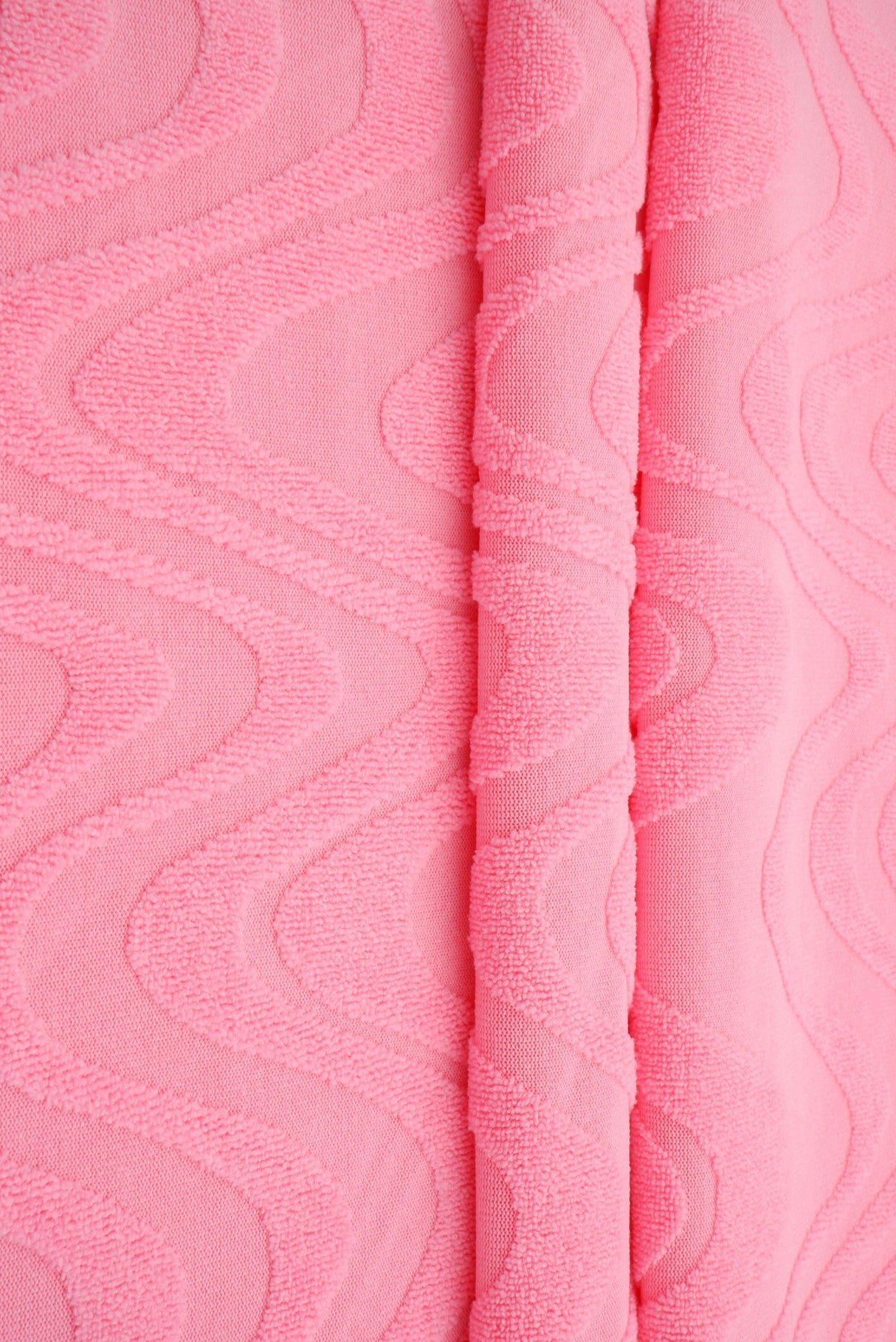 Jacquard Knit Ocean Wave Pink