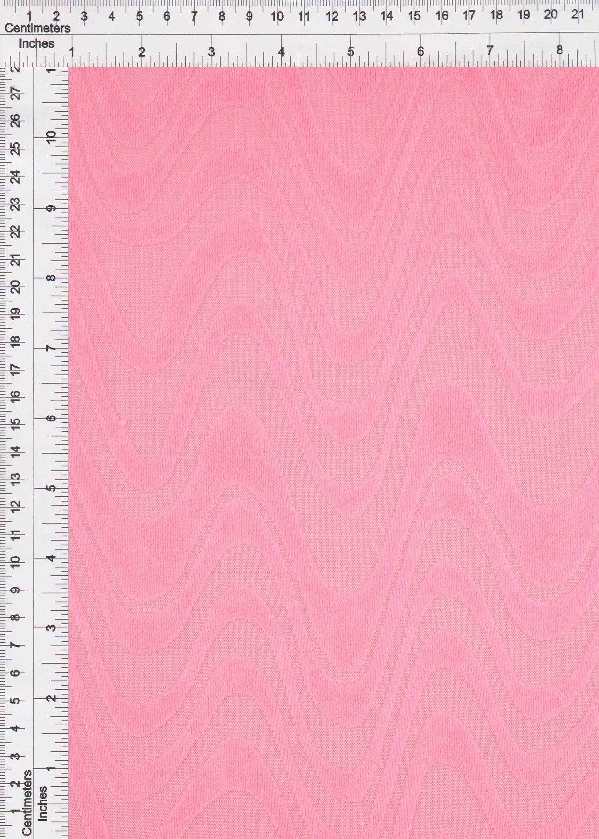 Jacquard Knit Ocean Wave Pink