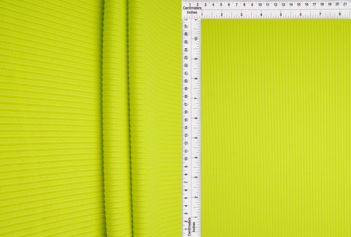 Rib Solid Stretch Knit Fabric