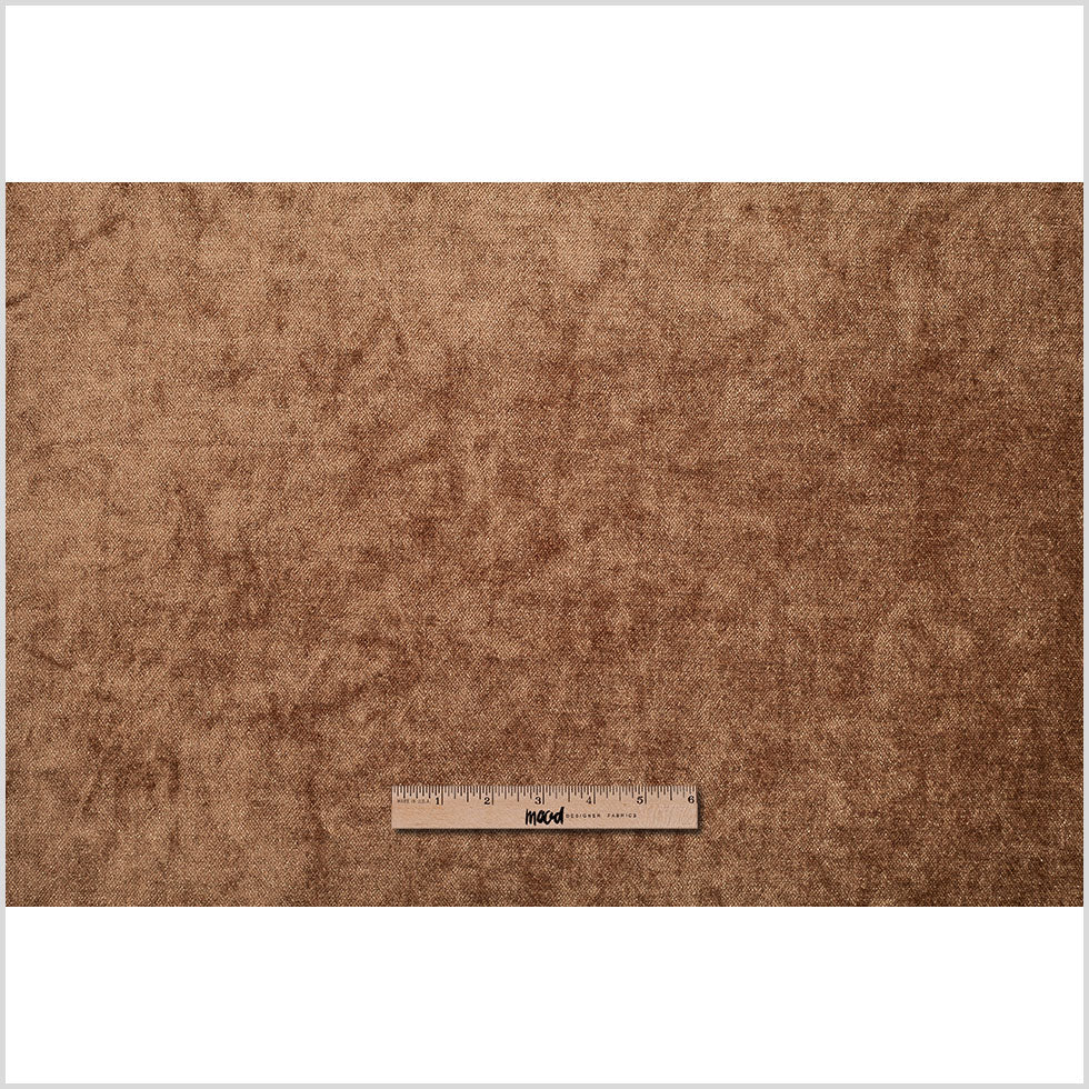 Short Pile Cocoa Metallic Polyester Blended Velvet