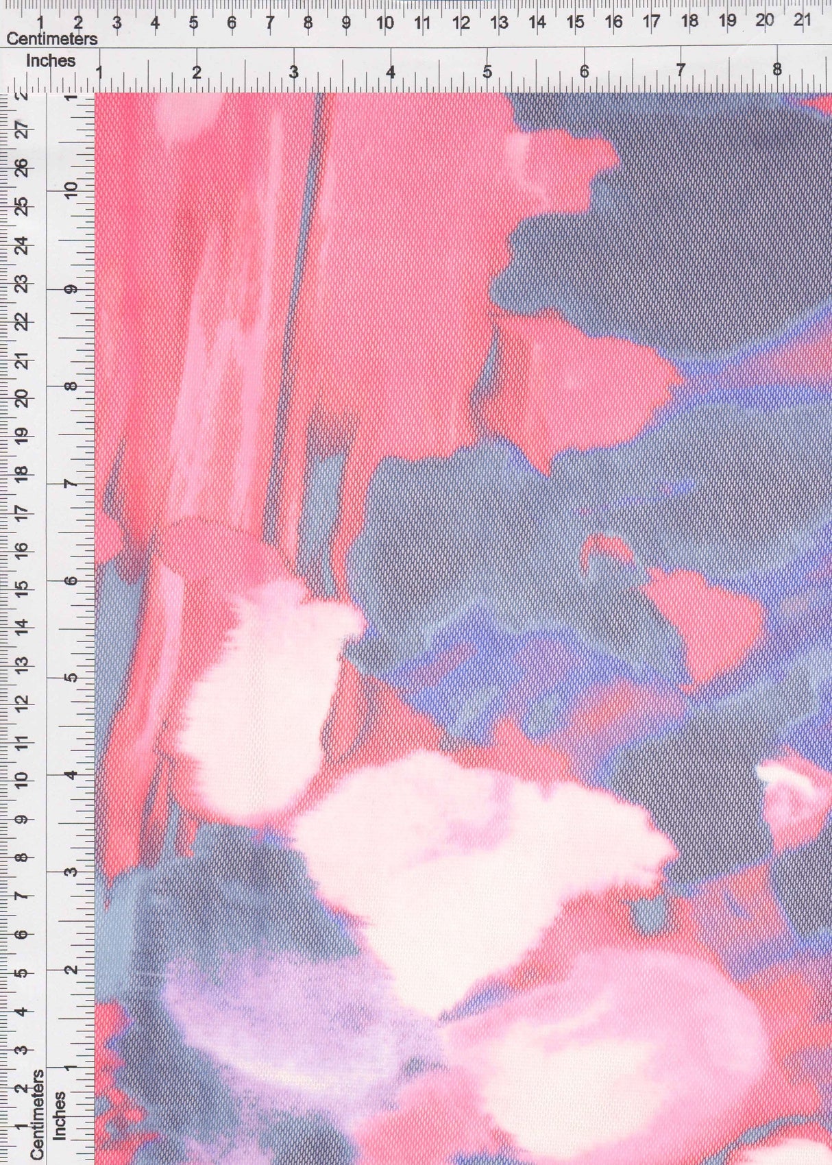 Tie-Dye Mesh Digital Print Fuchsia
