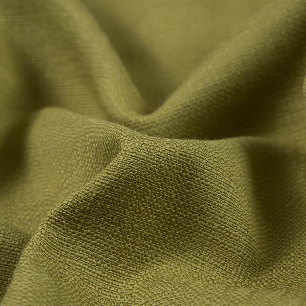 Spanish Forest Green Textured Polyester Blended Woven