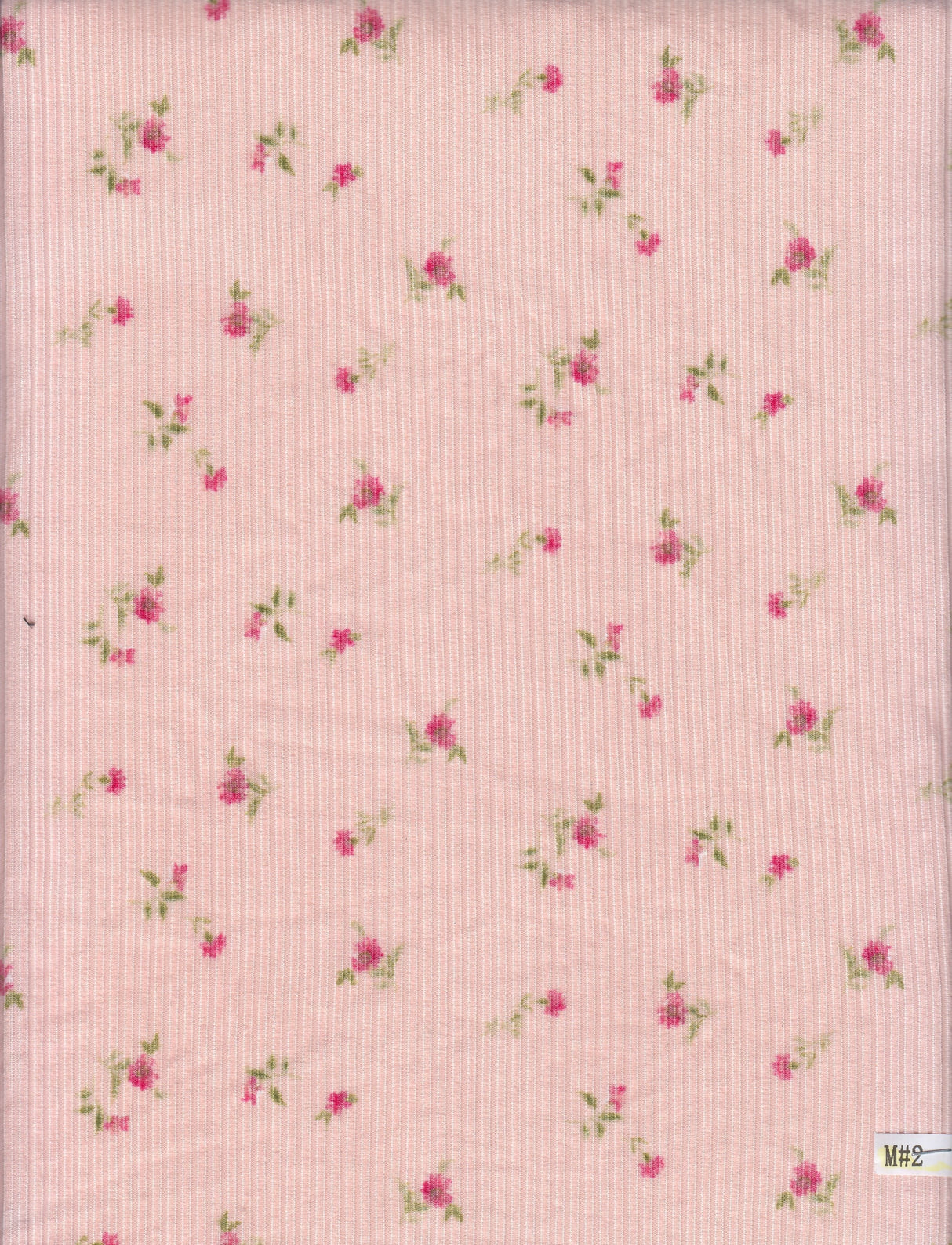Ribbed Ditsy Floral Stretch Knit
