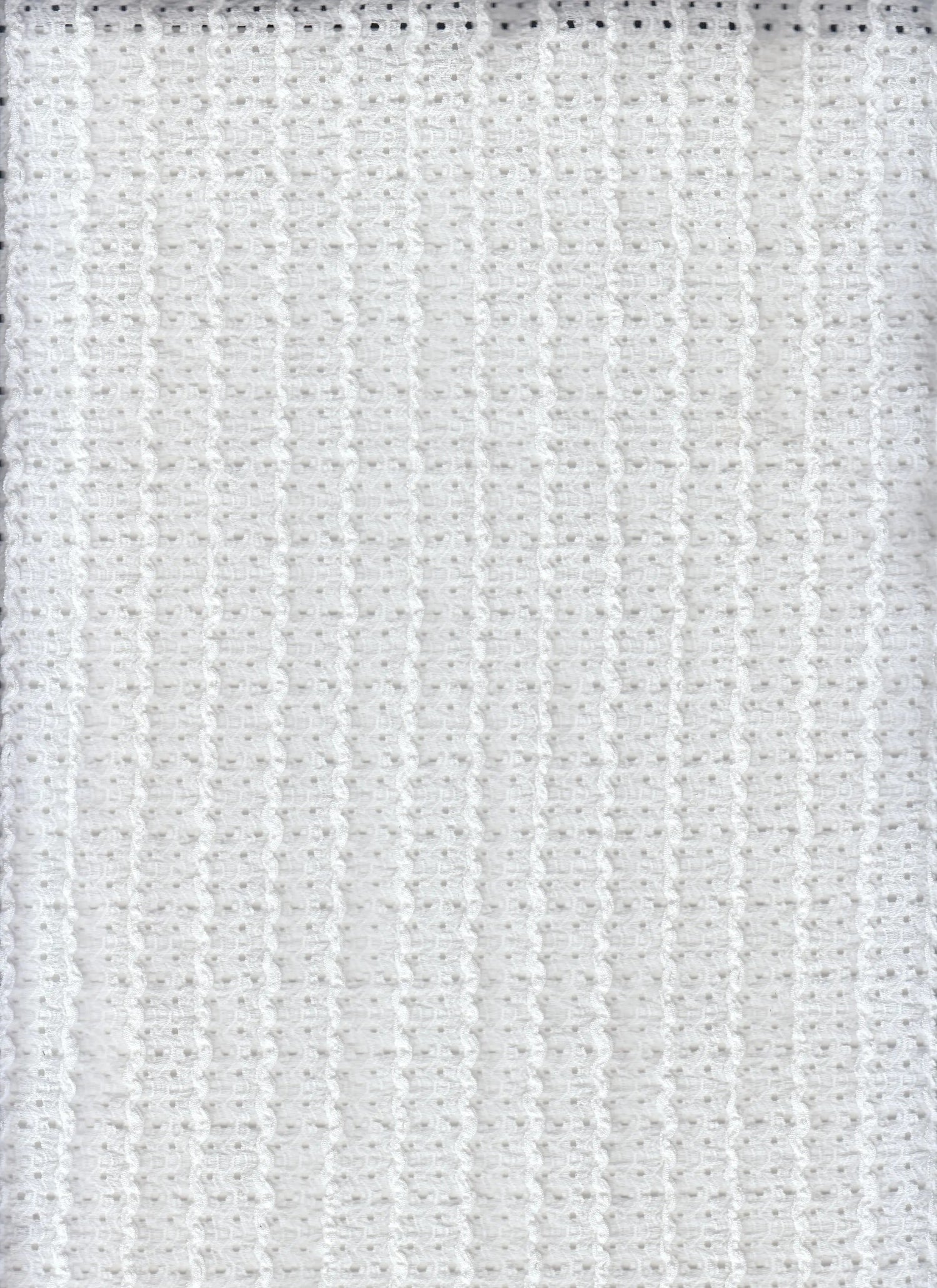 1 Yard Wave Knit Jacquard Solid Lace Fabric 185 GSM Polyester Spandex 58" Width