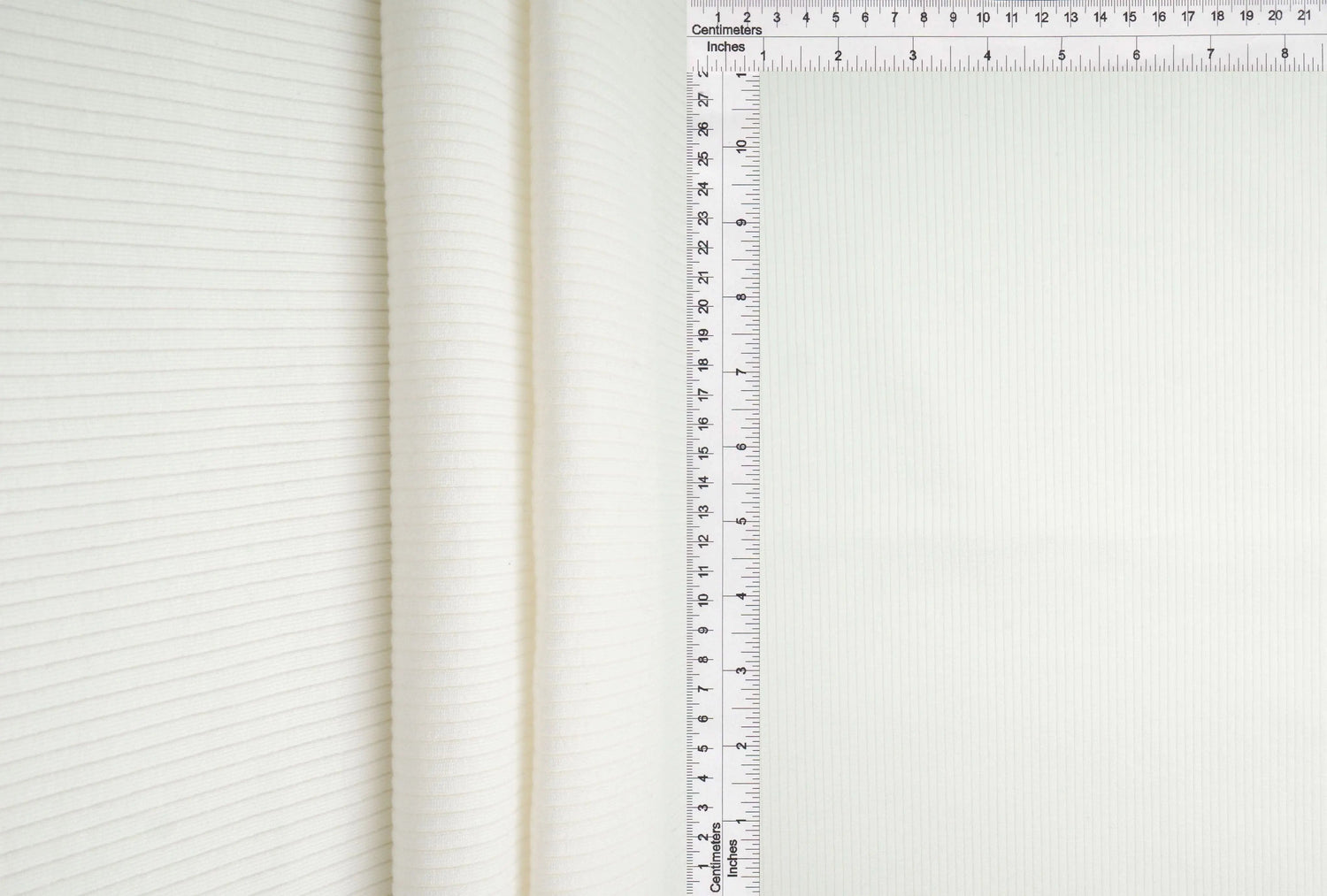 1 Yard Super Heavy Rib Solid Fabric 425 GSM Rayon Spandex Blend 50" Width