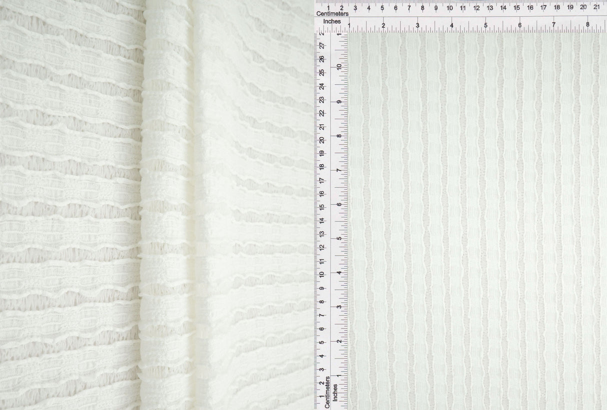 Stripe Lace Stretch Fabric