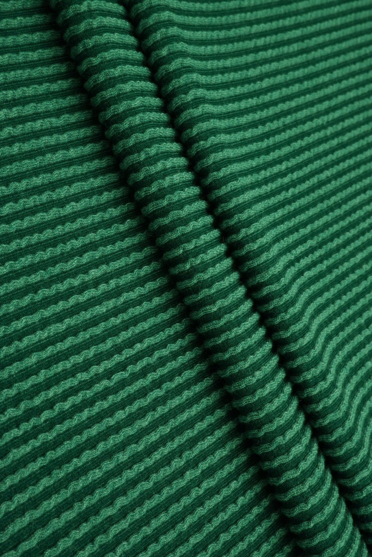 Jacquard Double Knit Rib Stretch Fabric