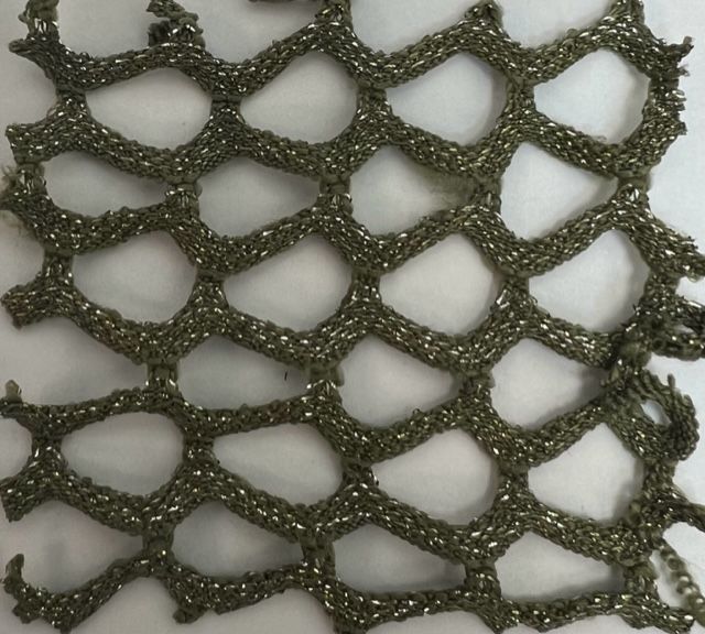 Lurex Fishnet Mesh Stretch Fabric
