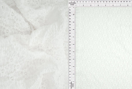 1 Yard Ditsy Floral Lace Fabric, 52/53'' Wide Nylon Cotton Spandex Blend