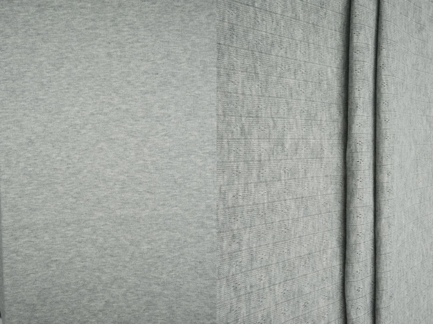 1 Yard Cotton Style Pointelle Rib Knit Jacquard Fabric Soft Rayon Poly Blend 68/70 Inch