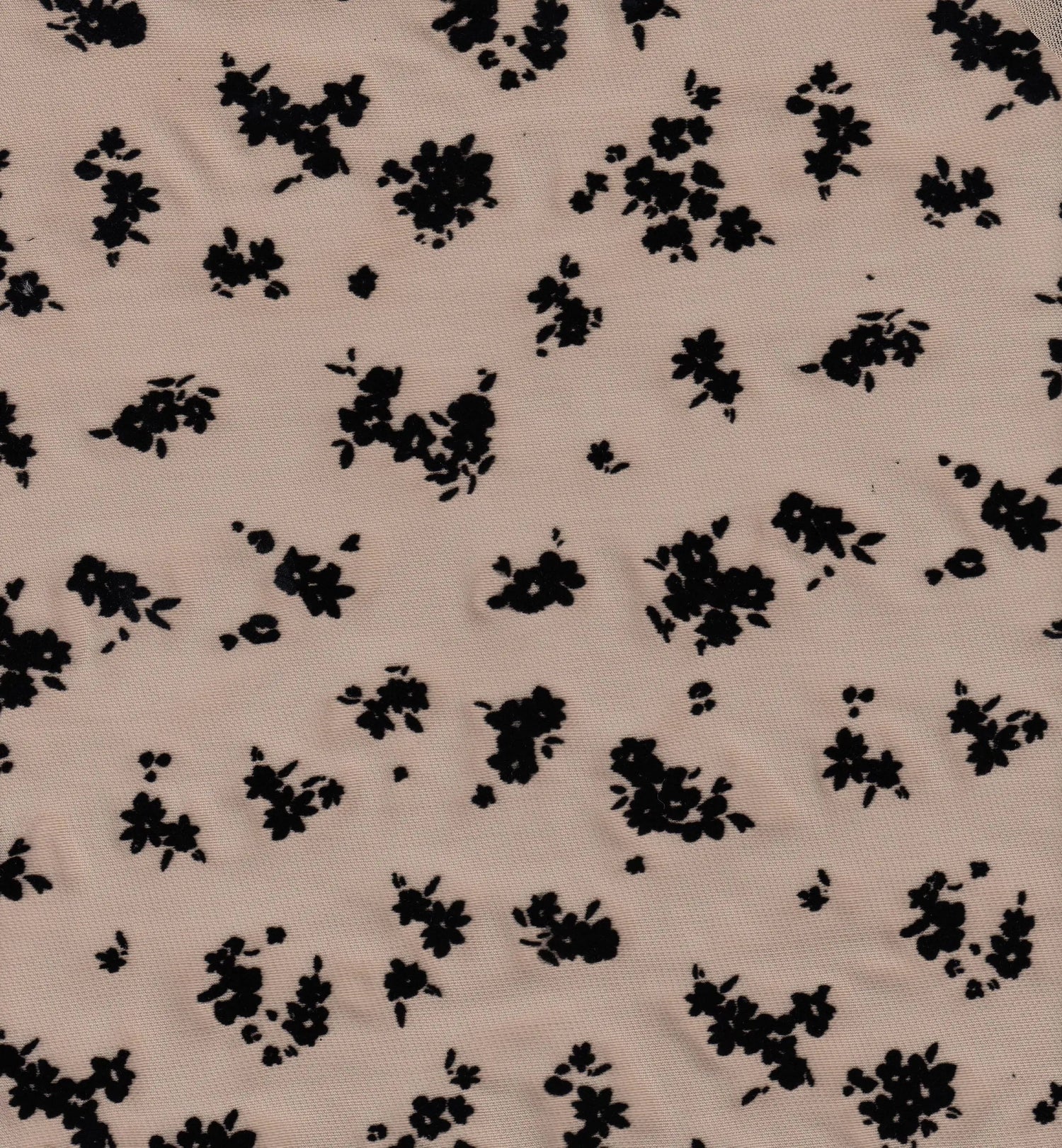 1 Yard Polyester Spandex 100 GSM Ditsy Flocking Mesh Fabric, Soft Sheer Stretch 56/57" Width