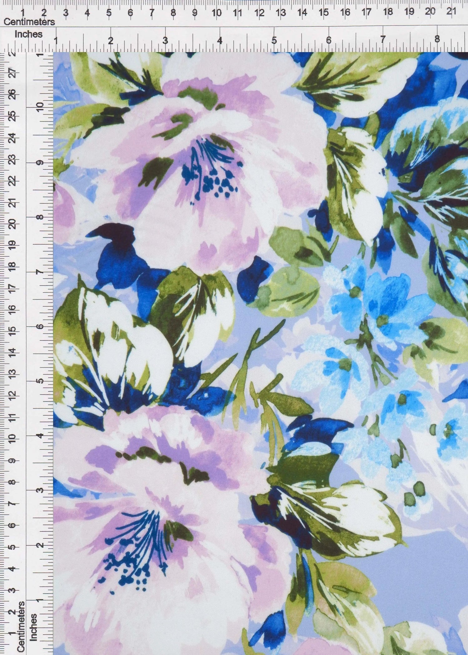 1 Yard Stretch DTY Brushed Floral Digital Design Knit Fabric Soft Lightweight Craft Material 58/60 Inch