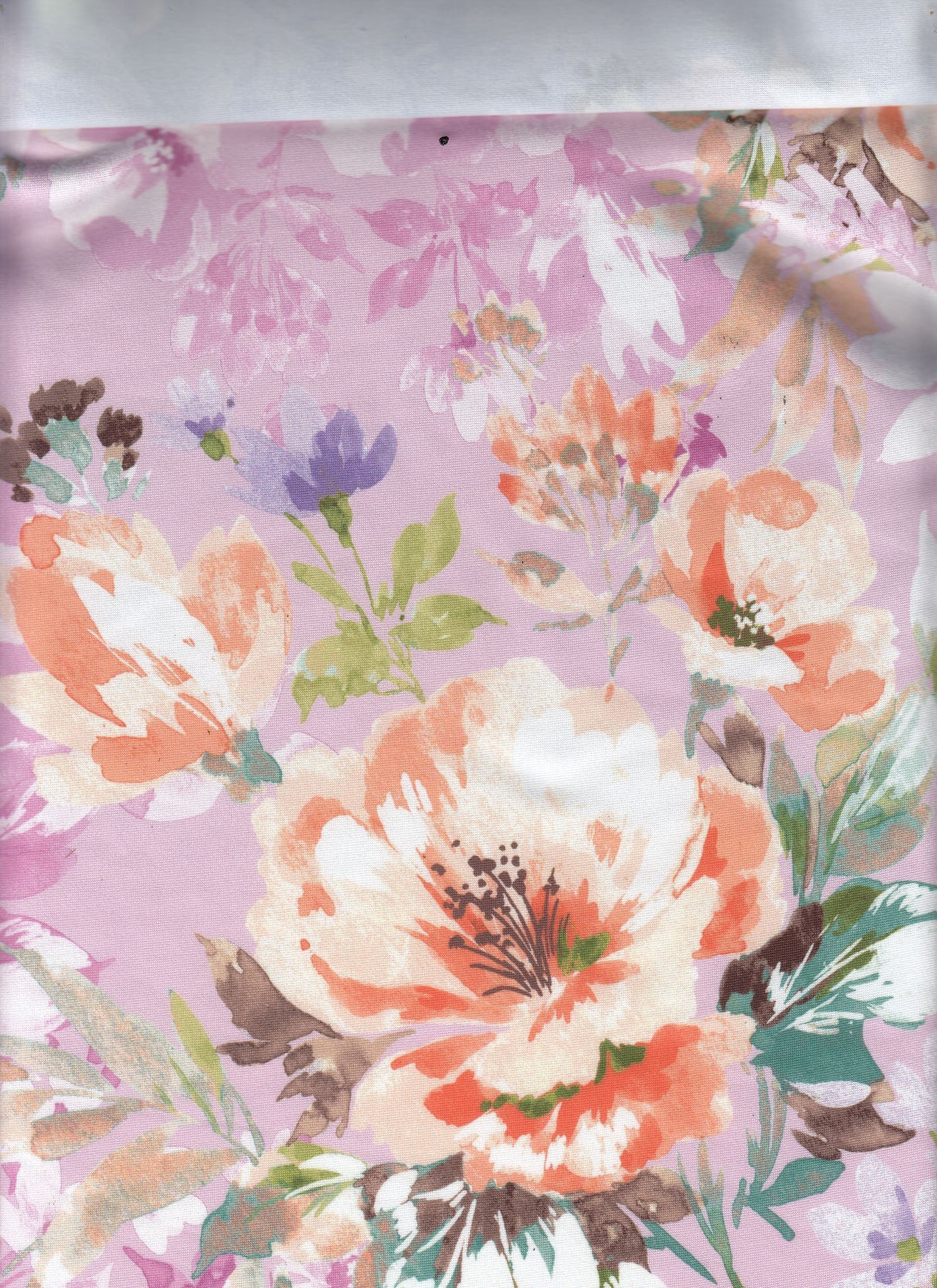 Brushed DTY Floral Knit Pink