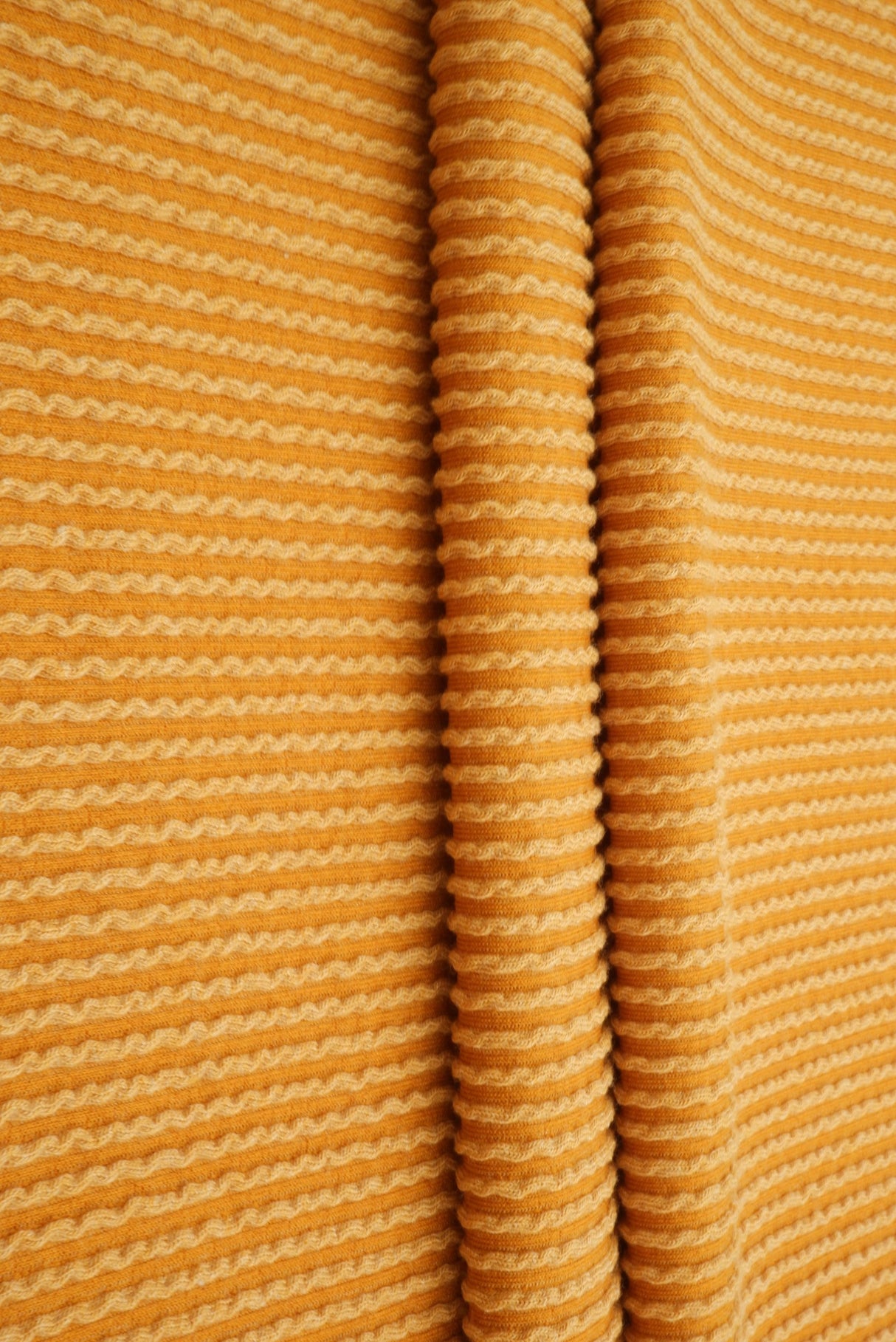 Jacquard Double Knit Rib Stretch Fabric