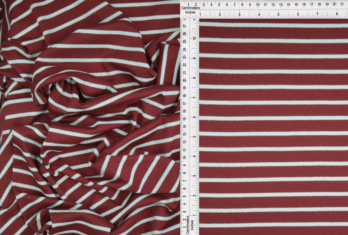 Viscose Crepe Stripe Stretch Fabric