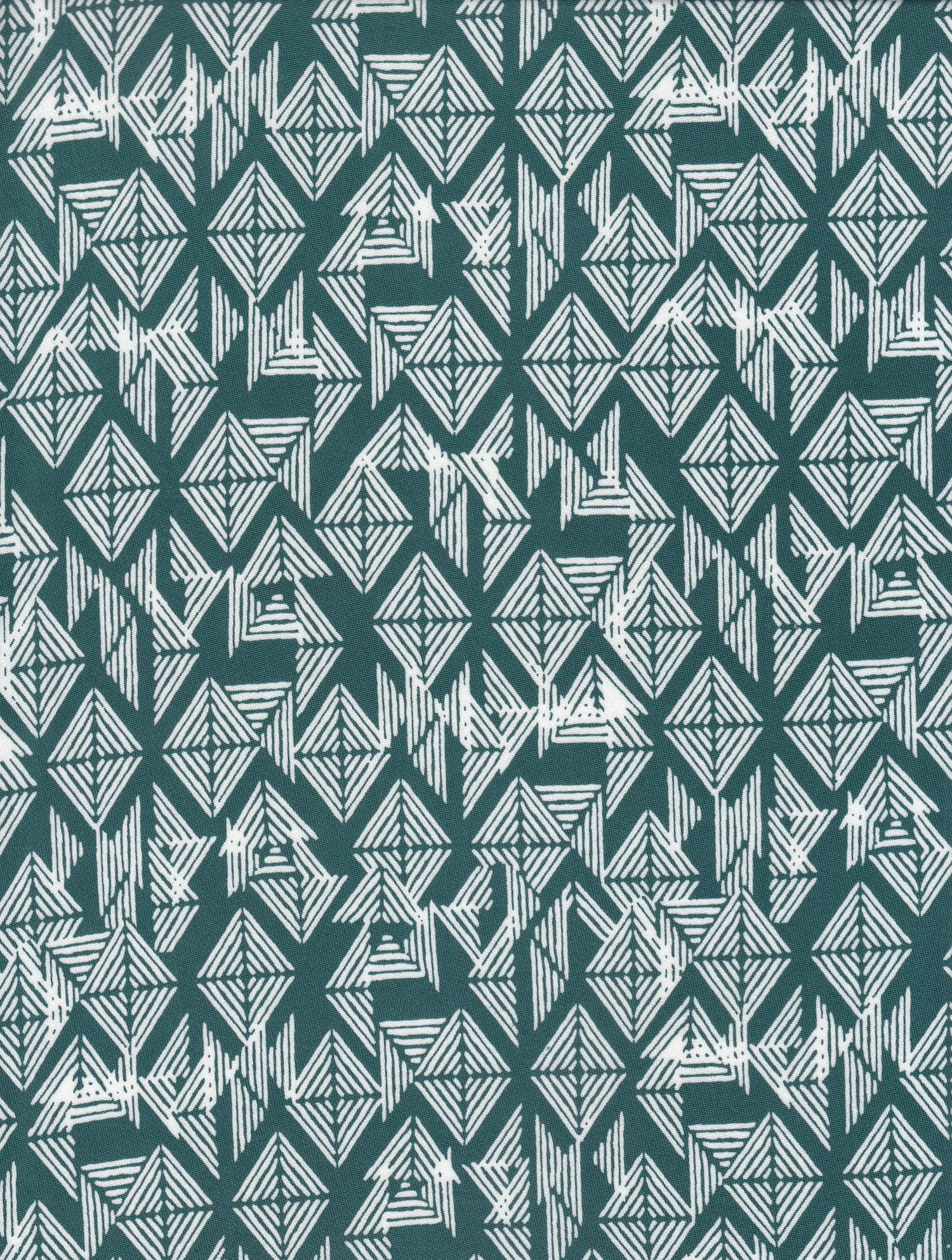 1 Yard DTY Brushed Geo Abstract Print Fabric 170 GSM Poly Spandex Blend 58/60" Width
