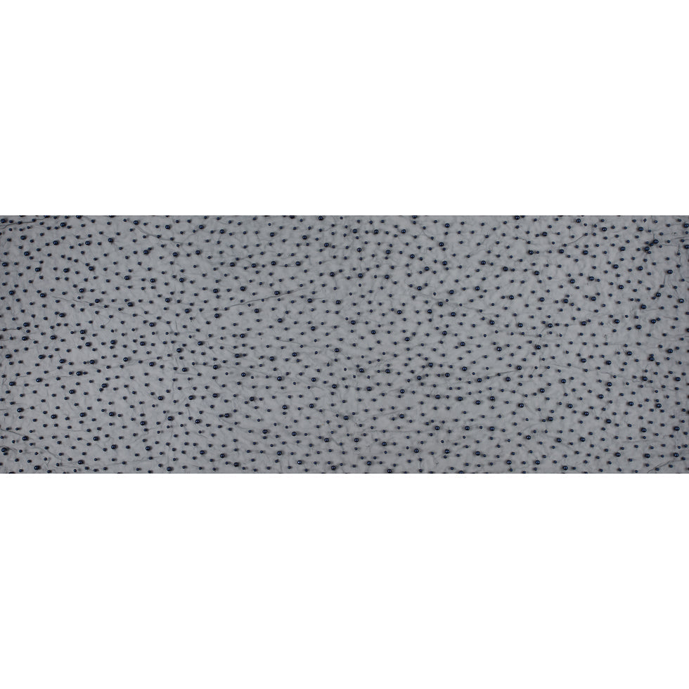 Mesh Lace with Pearl Beads - Navy