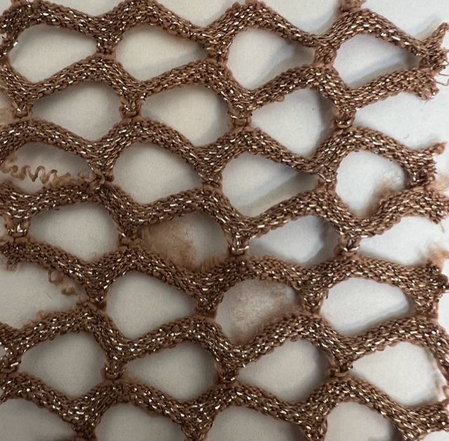 Lurex Fishnet Mesh Stretch Fabric