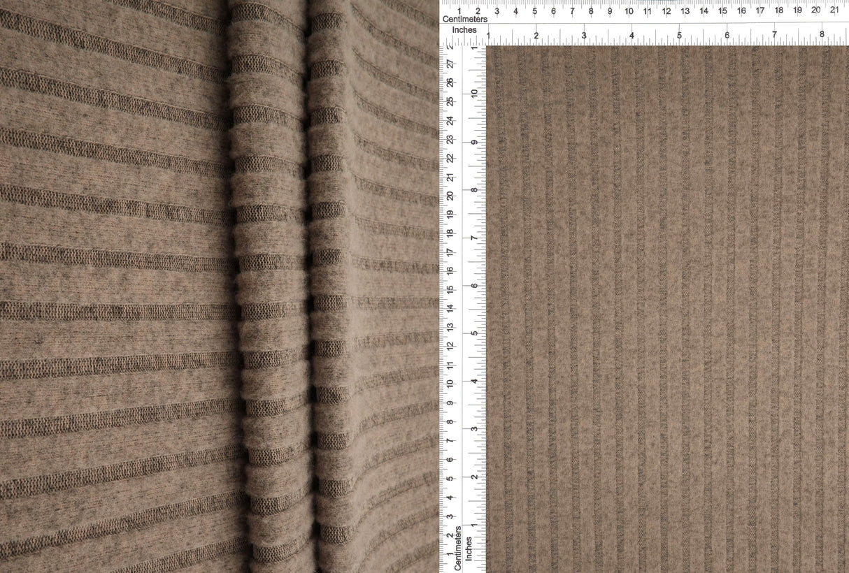 Brushed Hacci Sweater Knit Rib