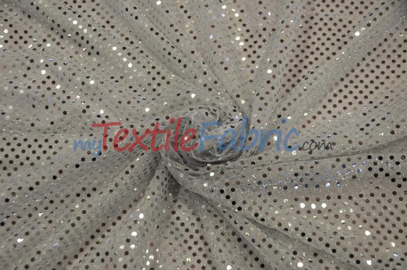 Confetti Dot Sequins Polyester Fabric - 3Mm Sequins, 45" Width (1 Yard)