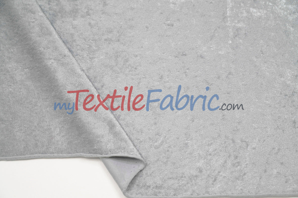 Panne Velvet Polyester Fabric - Crush Panne Velour, Solid, 58/60" Width (1 Yard)